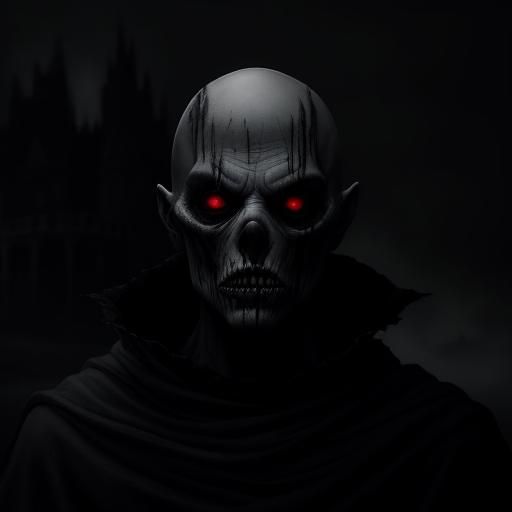 Terrifying Gothic Nosferatu in Ominous Castle