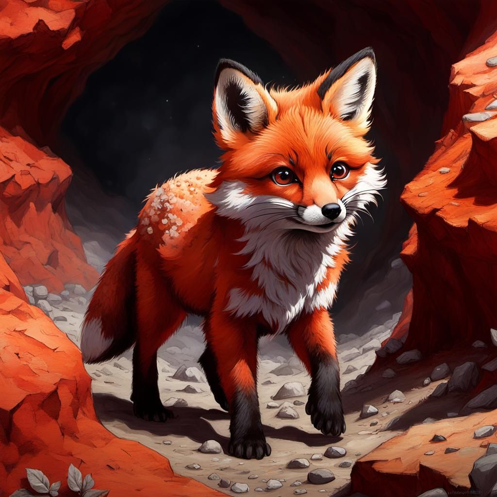 Scientist Fox Pup Discovers Ancient Cave Art