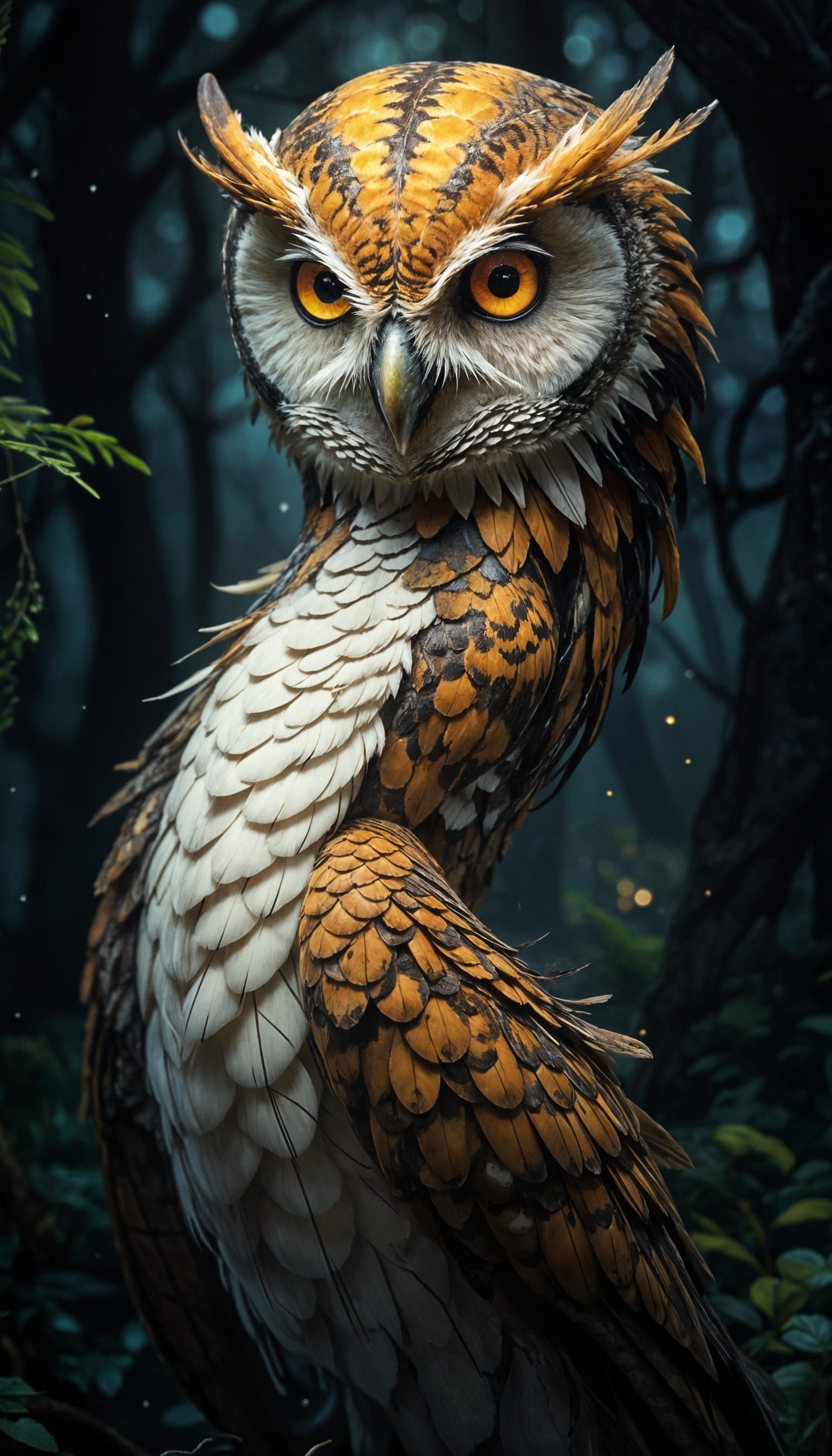 Mythical Owl-Snake Hybrid Emerges