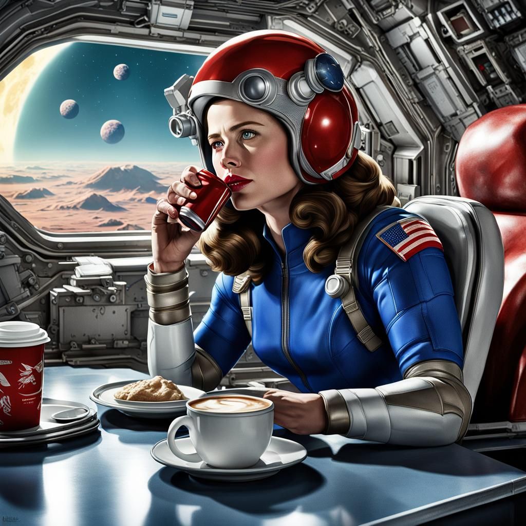 Peggy Carter on a Space Station Vacation