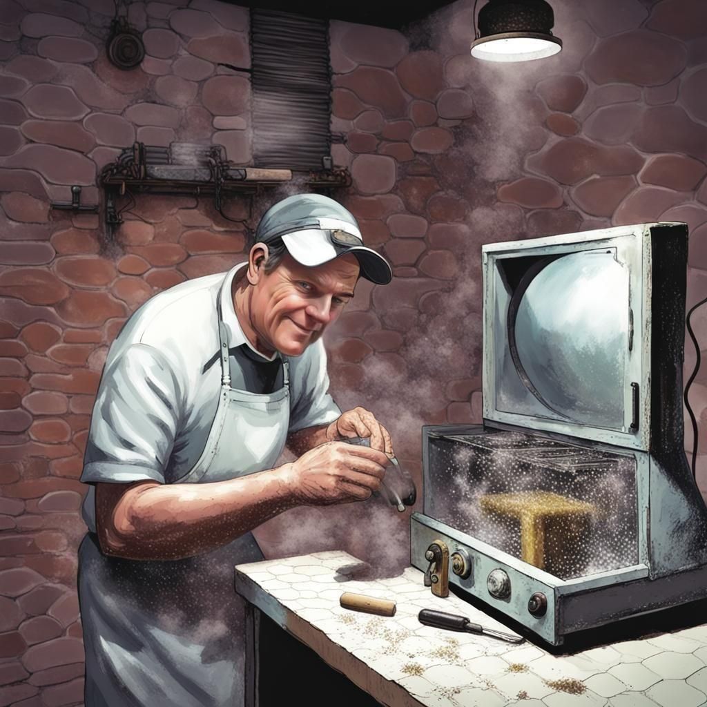 Humorous Character with Depth Bomb in Sunshine