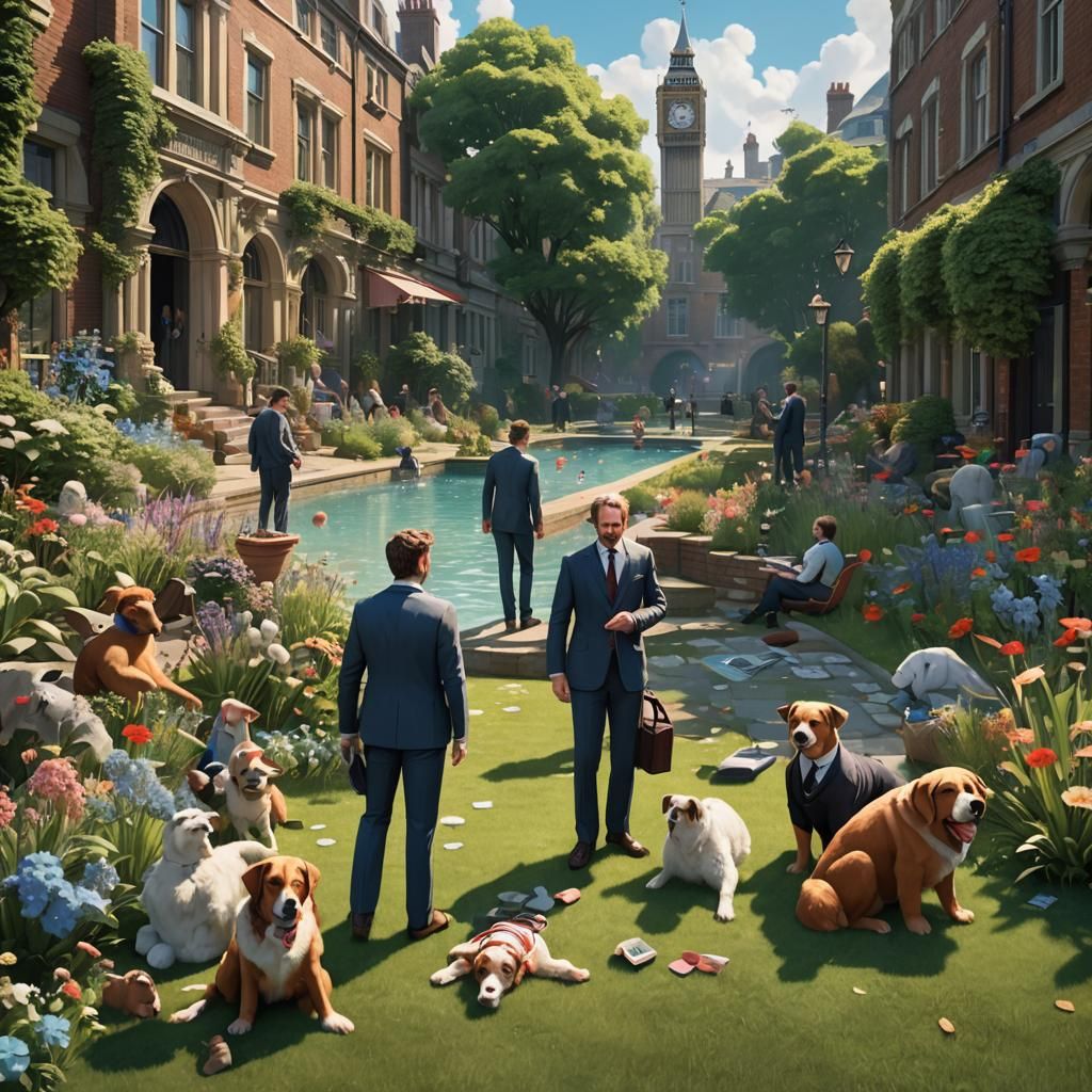 Steve's London Trip: Hyperdetailed Concept Art