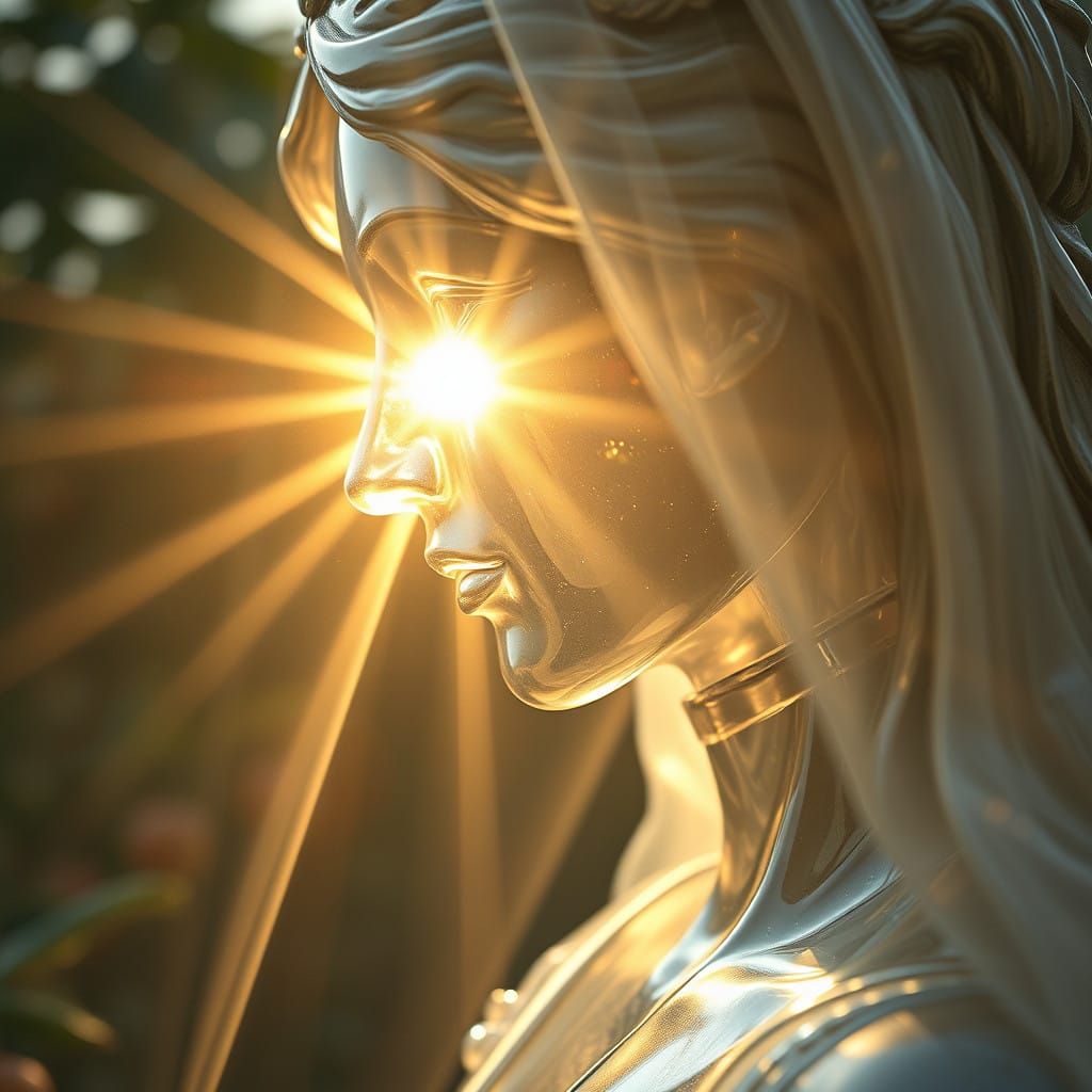 Lilith's Ethereal Glow in Amber Hued Glass