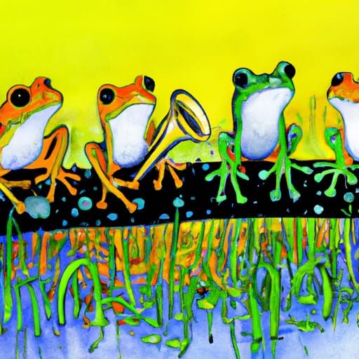 Frogs from Dall-e2