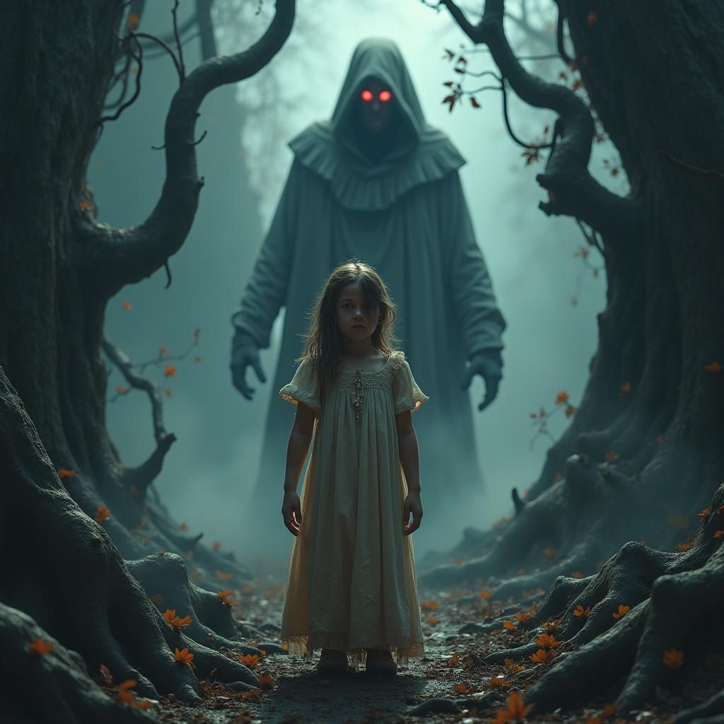 Girl Confronts Inner Demons in Dreamscape