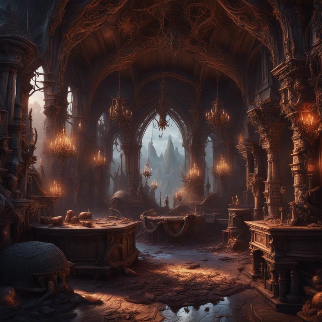 Fantastical Matte Painting in Deep Color