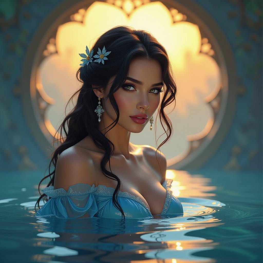 Water Woman: Dark Fantasy Art in Unreal Engine