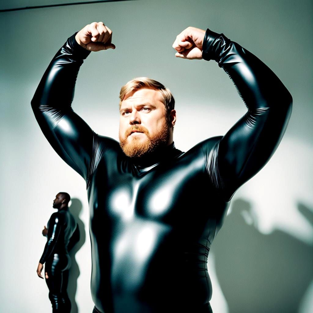 Man in Rubber Suit: Analogue Photography Aesthetic