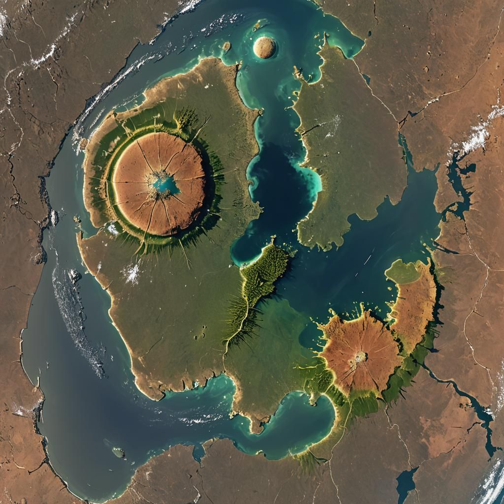 Lush Exoplanet with Flying Species