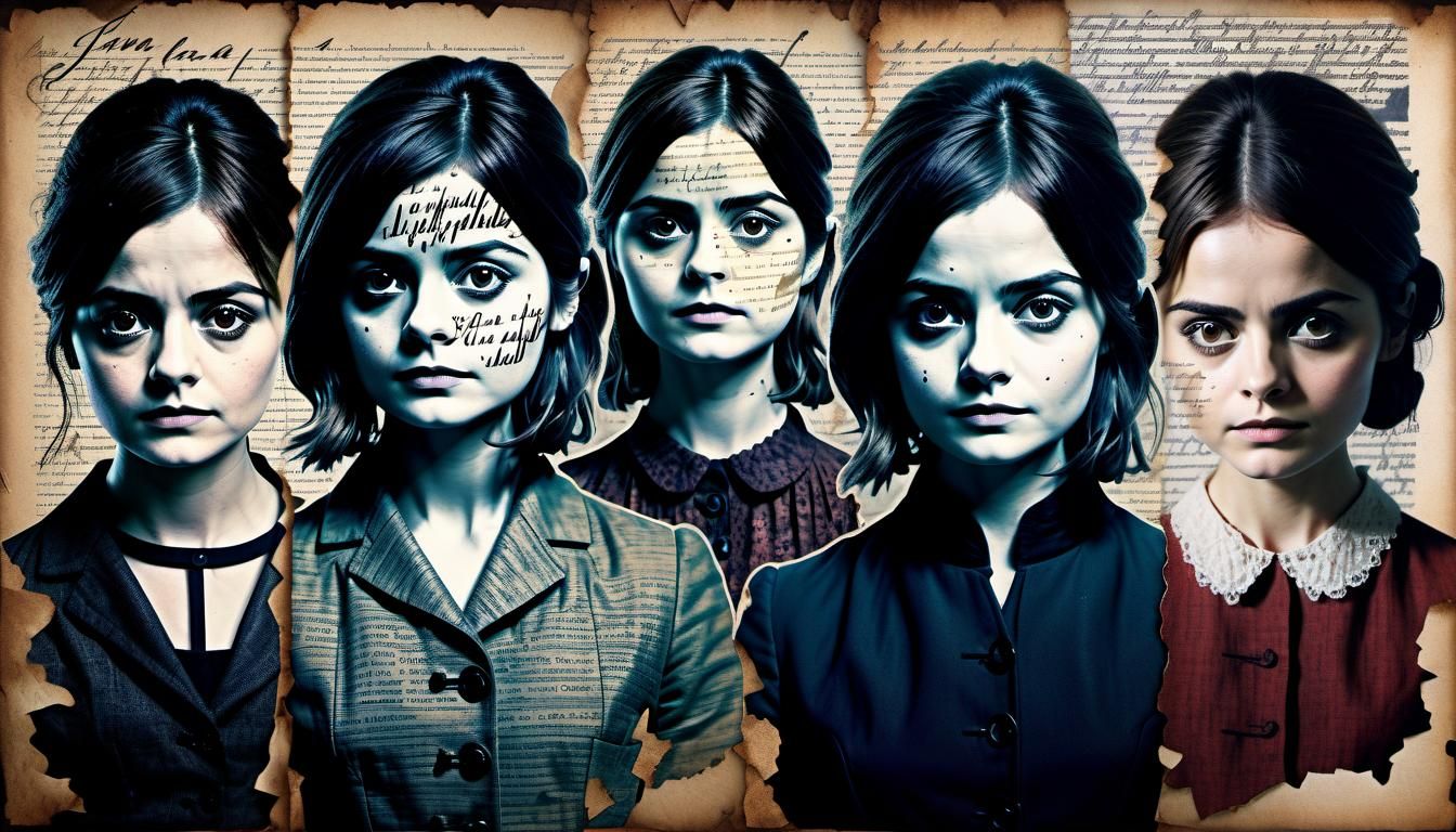 Surreal Portrait of a Woman in Gouache Style