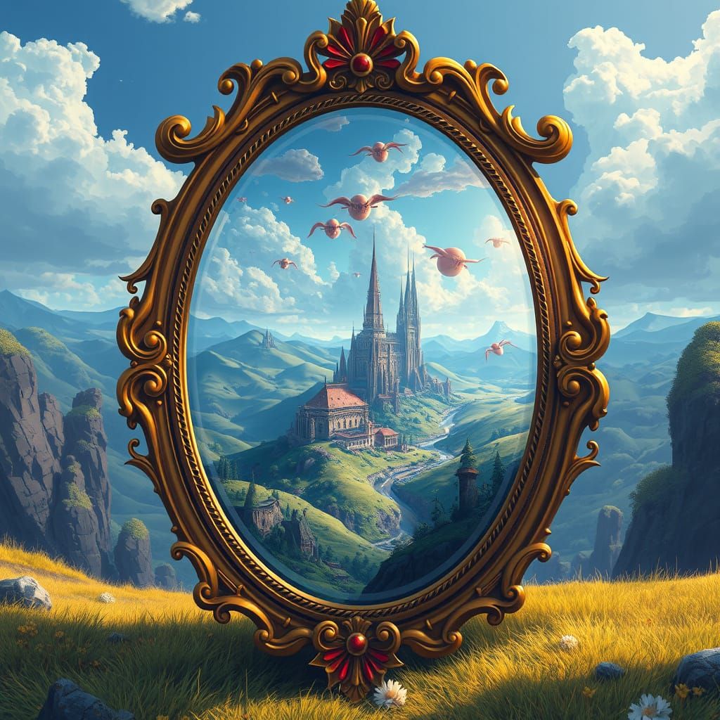 Mystical Mirror Reveals Dreamlike Parallel World
