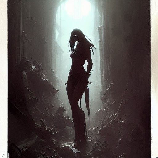Sinister Depiction of Death as Digital Artwork