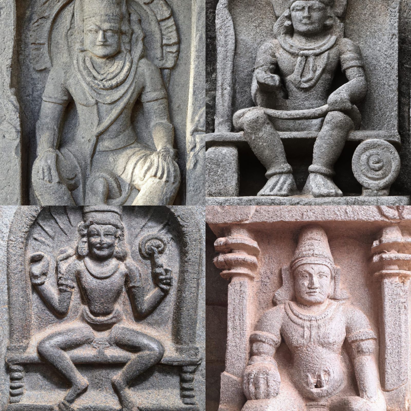 Detailed Ancient Deity on Stone Throne