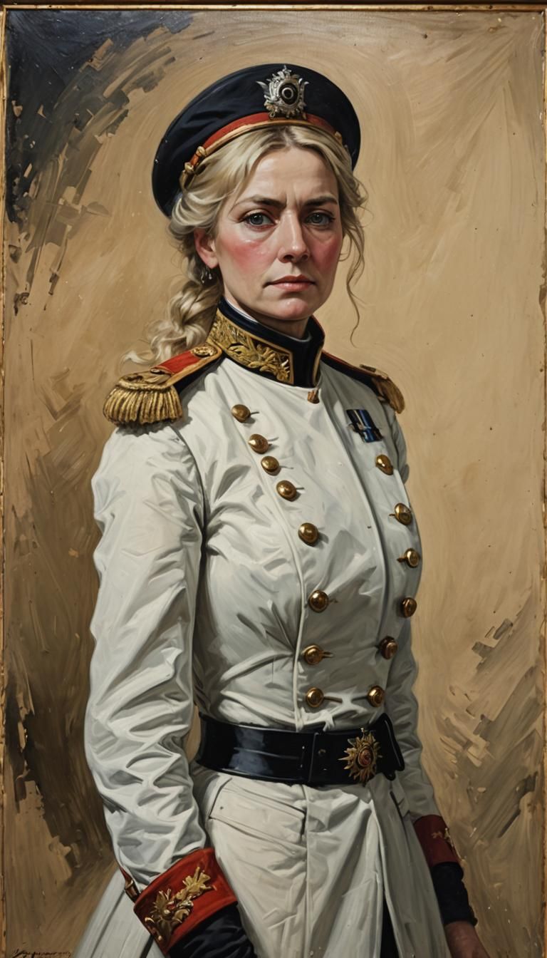 Prussian General: Oil Painting Portrait