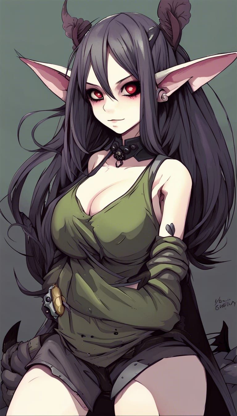 Anime Manga Goth Goblin Girl