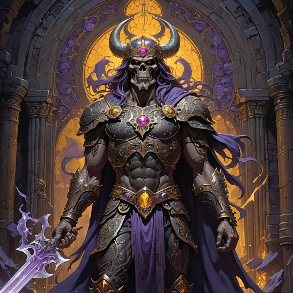 Greyskull in Dark Gothic Myst, Fantasy Illustration