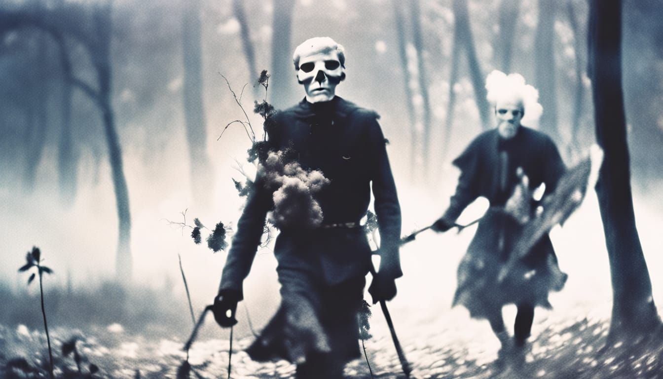 Surreal Angel in Divine Light and Clouds