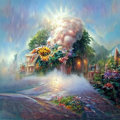 Ethereal Summer Explosion: Fantasy Art