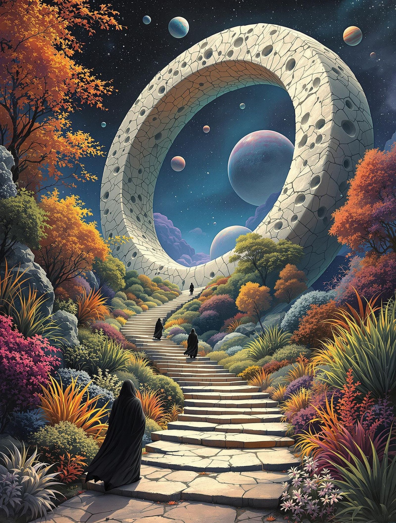 Cosmic Ascension to Mysterious Ring Structure