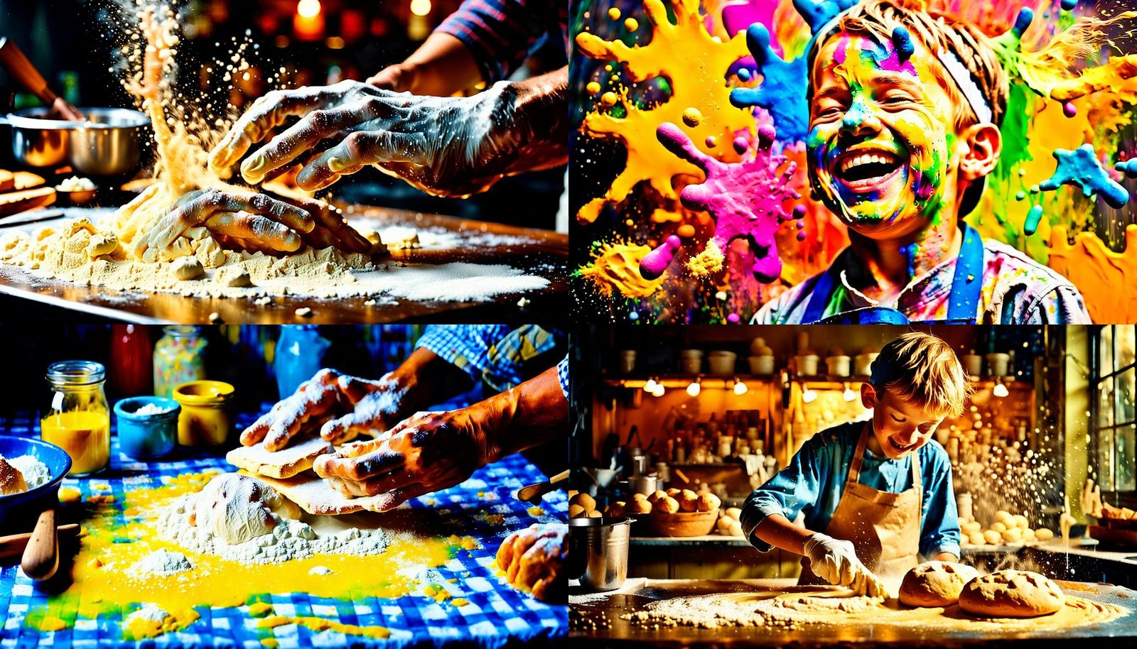 Children Discovering Chalk Cooking: A Messy First Experience