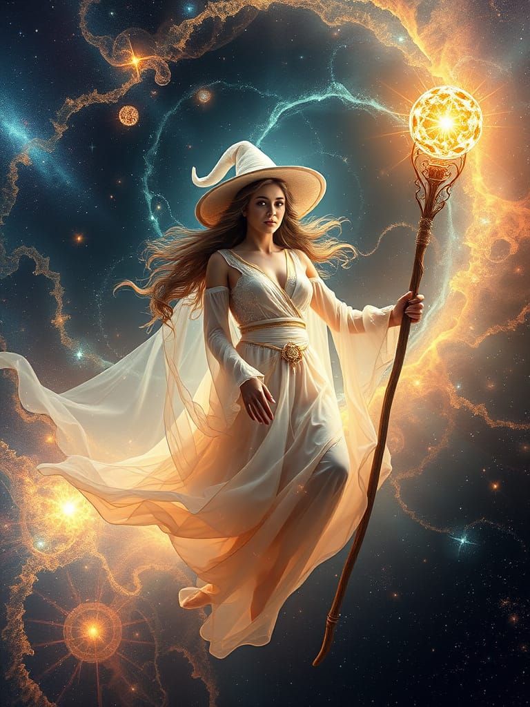 Surreal Cosmic Goddess of Interdimensional Light and Energy