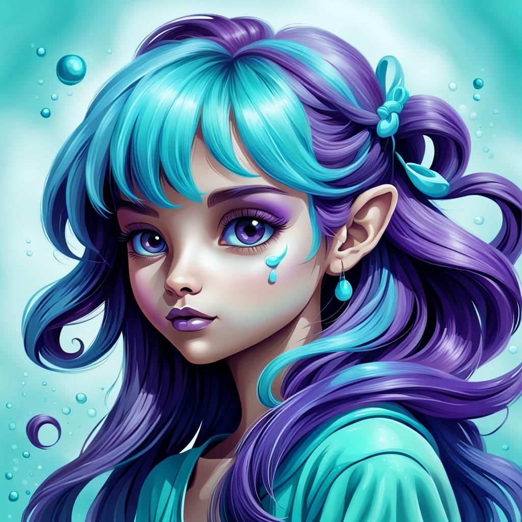 Cute Fantasy Treasury in Airbrush Style