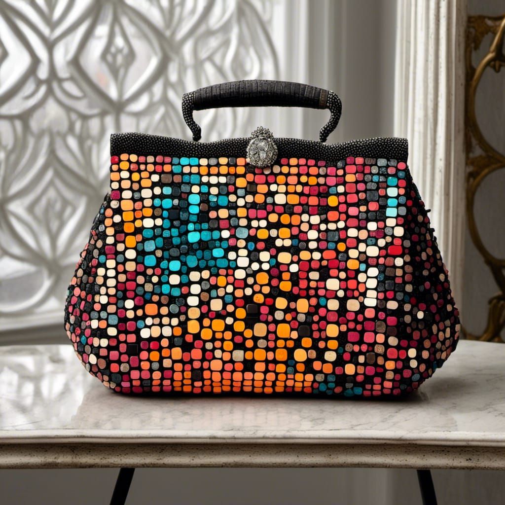 Designer Purse in Modern Mosaic Home