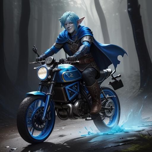 Ethereal Goblin Ranger Portrait in Fantasy Graffiti Art