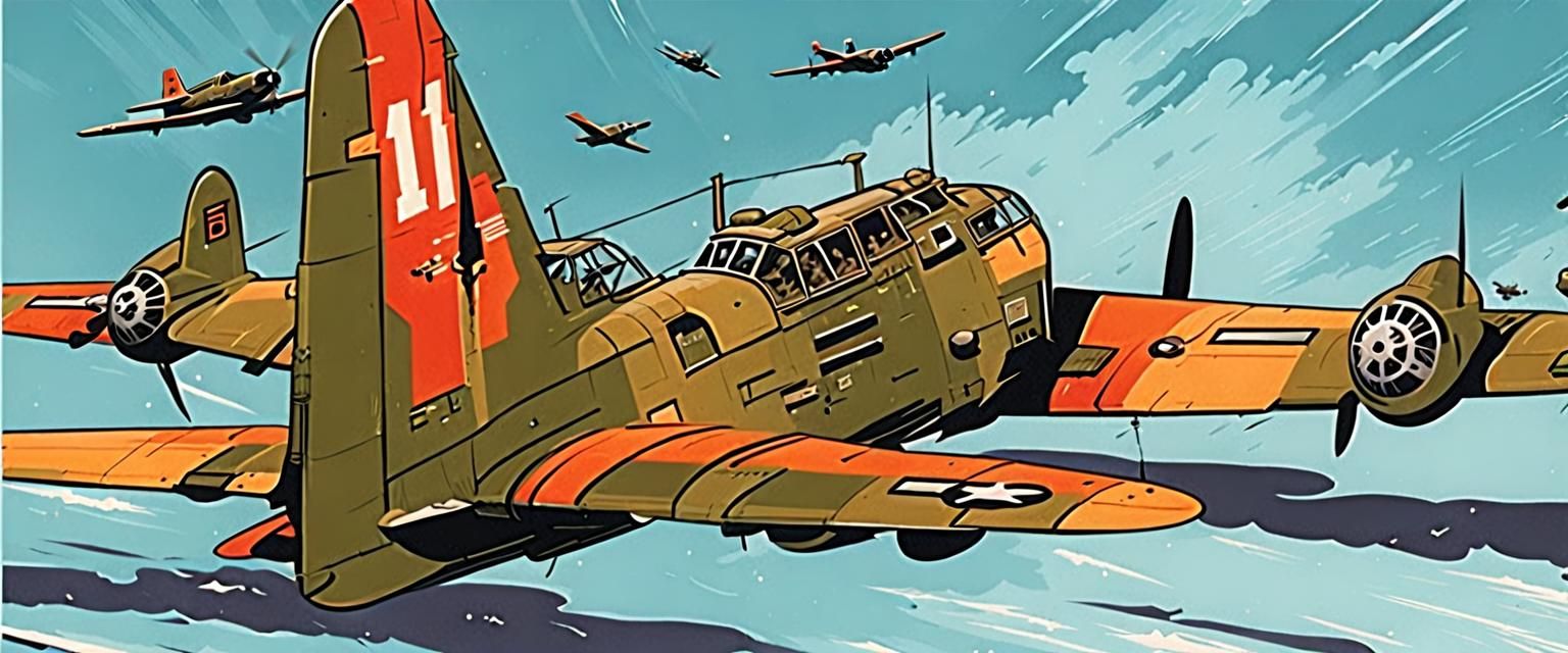 A B-17 flying through Flak Mark Brooks and Dan Mumford, comi...