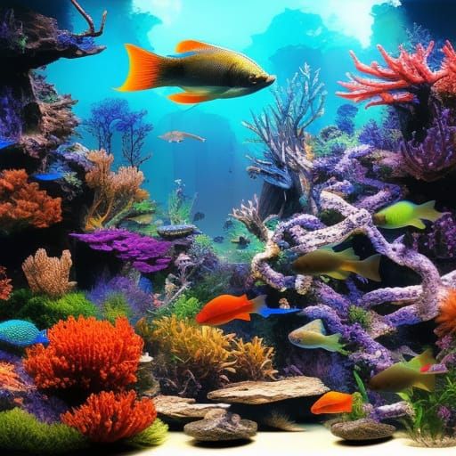 Epic Fish Aquarium: Digital Matte Painting