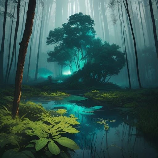 Golden Hour Goddess in a Tranquil Vortex