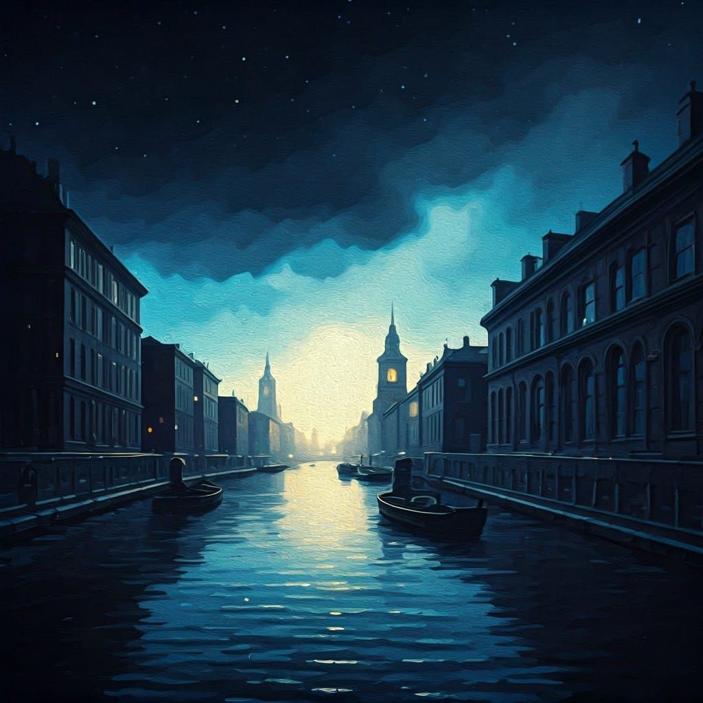 Impressionist Masterpiece in Gouache Style