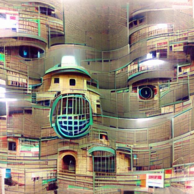 Modern Panopticon Architecture Rendering