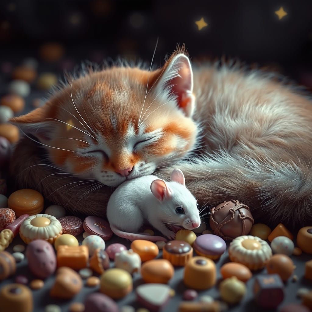 Fantastical Whimsy Scene in Detailed Matte Painting Style