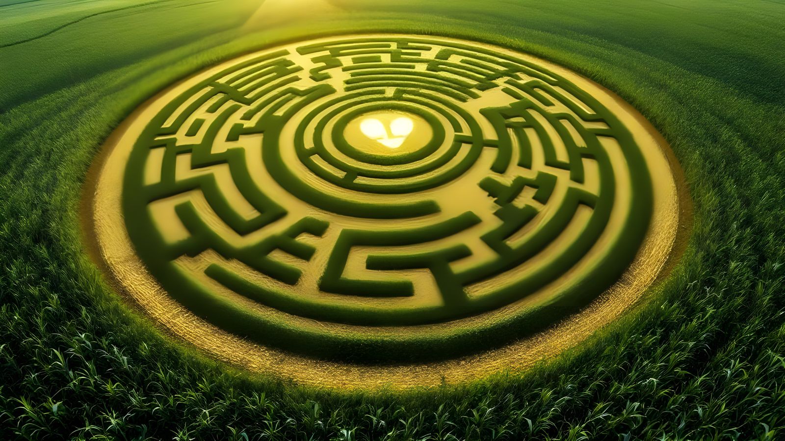 A Birds Eye View Of Alien Crop Circles In A Corn Field (Continued)