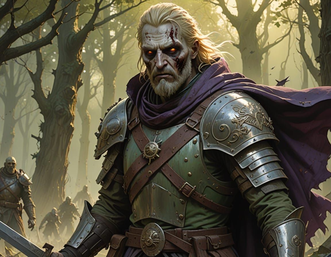 Medieval Zombie Soldier in Hyperrealistic Detail