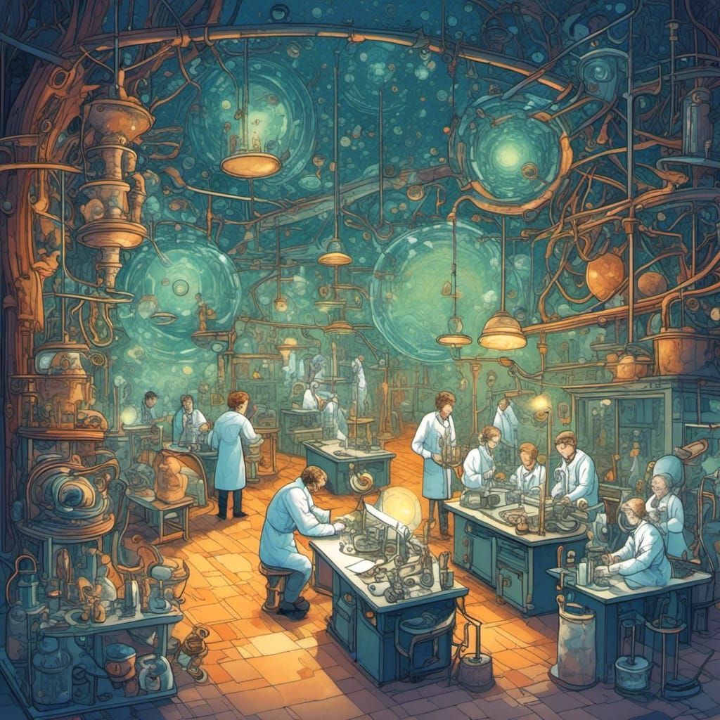 Scientists Explore Science in Painterly Illustrations