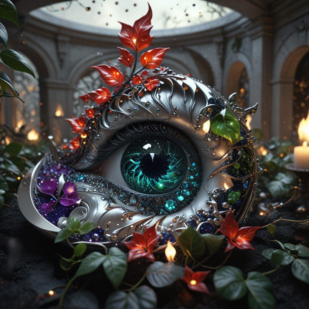 Starry Night: Fibonacci Curves in 3D CGI