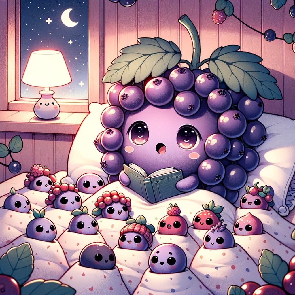 Chibi Elderberry Bedtime Story in Fruit Bedroom