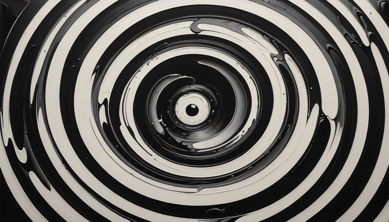 Surreal Optical Illusion in Melting Oil Style