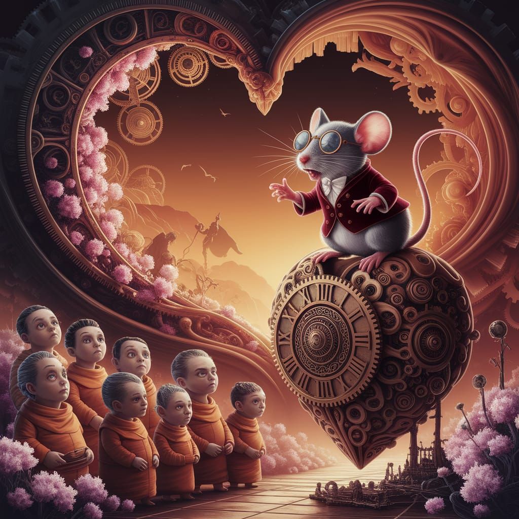 Wise Mouse Explains Natural Law: Ensor-Bosch Dreamscape