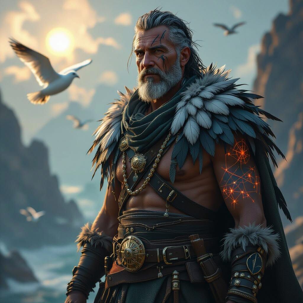 Navigator in Dark Fantasy Style, Inspired by Stalenhag