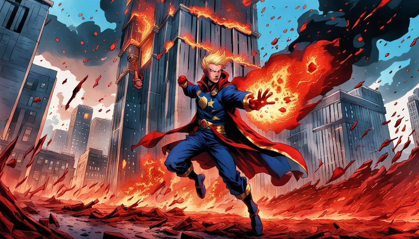 Ominous Anime Character Soaked in Blood