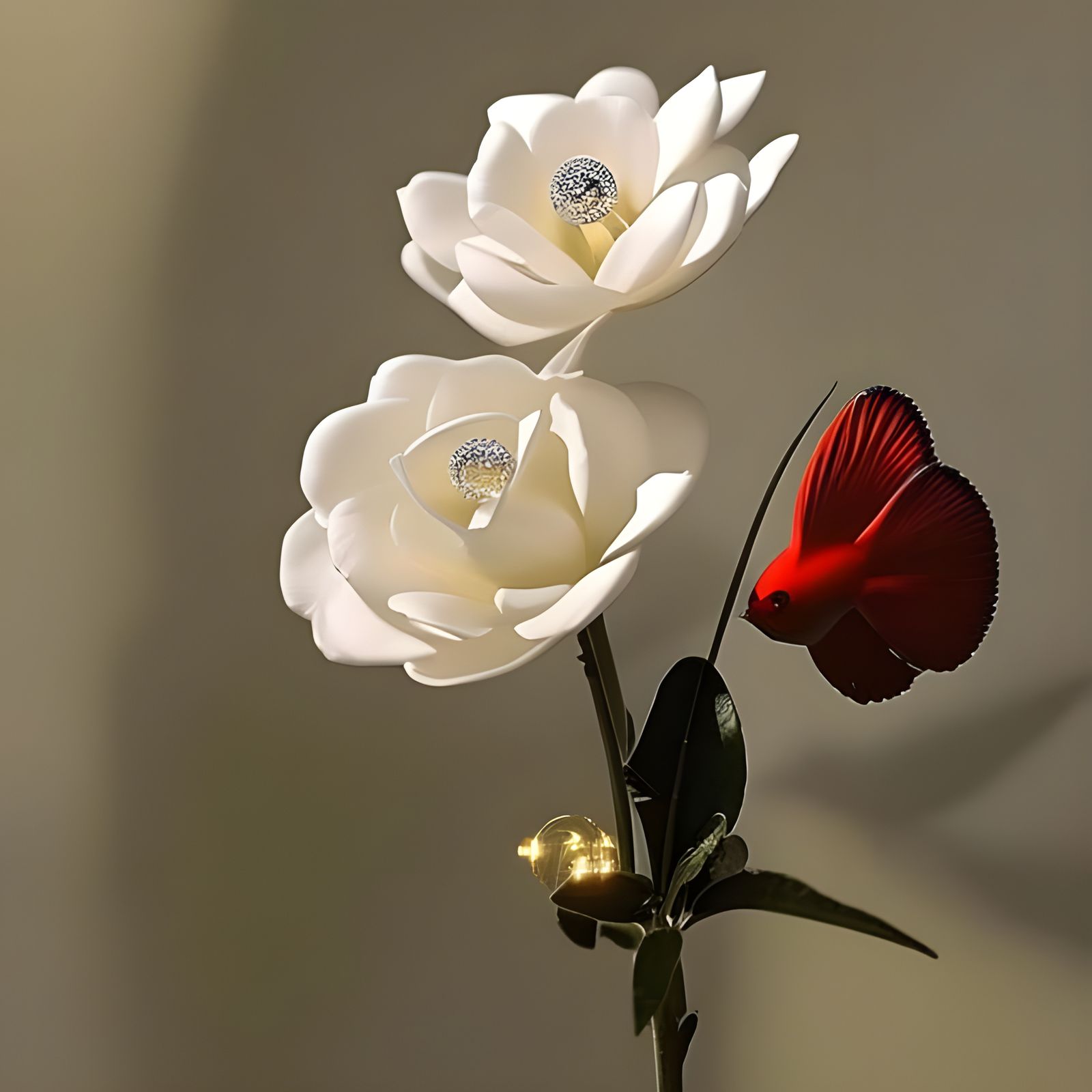 Wax Flowers and Fish in Freud Style