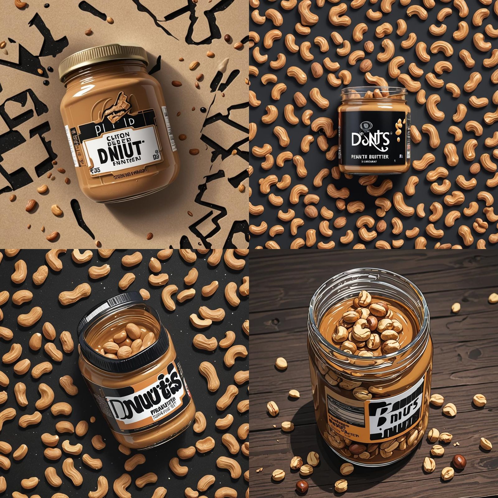 Jar of Peanut Butter, Cel-Shaded Digital Art