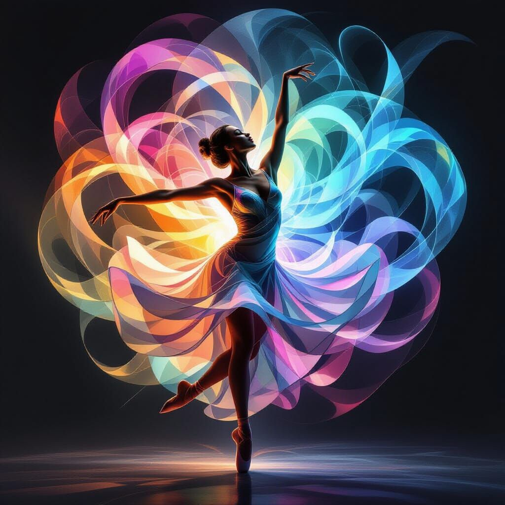 Abstract Dancer of Energy and Light