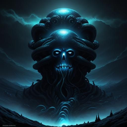 Orb Ensnaring Victim in Dark Fantasy Style