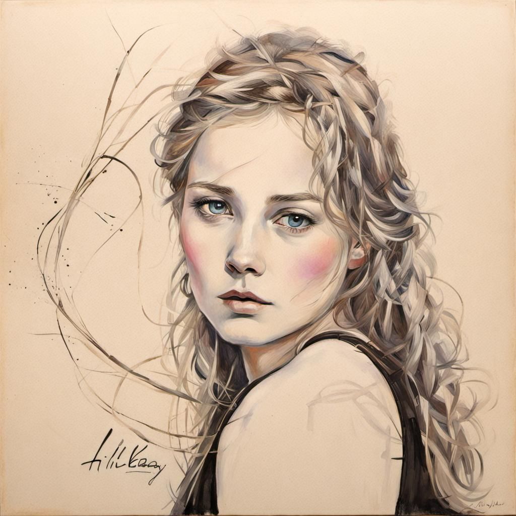 Abstract Geometric Art in Hilla von Rebay Style