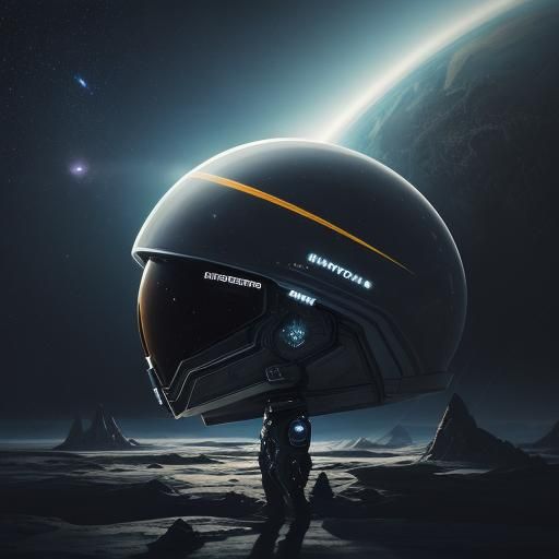 Astronaut at Futuristic School on Alien Planet