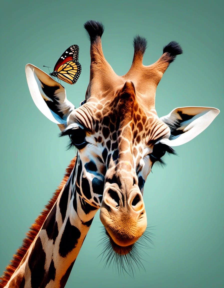 Butterfly & Giraffe